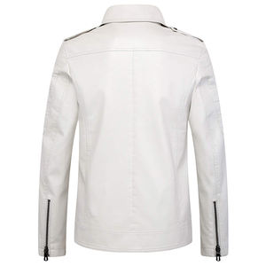 Veste coupe-vent en cuir coupe-vent pour hommes, vêtements d'hiver de dernier Design, mode 2020 - Product Image 4