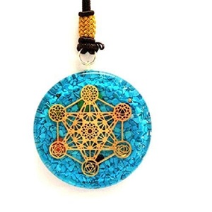 Pendentif Orgonite Turquoise mettron, pendentif en Orgonite - Product Image 6