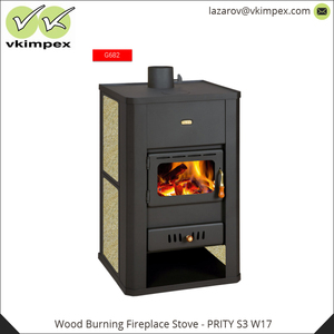 Estufa de chimenea de leña para Hotel, Villa, apartamento, diseño moderno, 570x530x930mm - Product Image 4