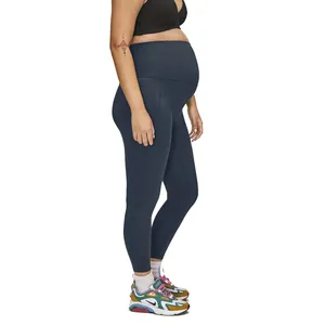 Pantalon de maternité pour femme enceinte, Leggings taille haute, vêtements de grossesse sexy, pantalon avec ventre élastique, marque ramputana
