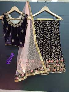 CROP <strong>TOP</strong> <strong>SKIRT</strong> / LEHENGA CHOLI EMBROIDERY WORKED PARTY KIDS Wear for GIRLS Dresses Shopping WHOLESALE