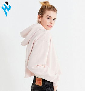 Sudadera con capucha para mujer, de manga larga y 100% de algodón, con logotipo personalizado de alta calidad, ropa ajustada de Color sólido para gimnasio - Product Image 5