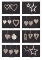 Ornamen Gantungan Puncak Pohon Natal Modern Berbentuk Bintang, Terbuat dari Aluminium, Ramah Lingkungan, Dekorasi Rumah & Natal