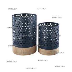 Newest Design Black Color Metal Hanging Votive <b>Holder</b> Set Of 3 Different Size Round Shape <b>Tealight</b> Candle <b>Holder</b> - Product Image 6