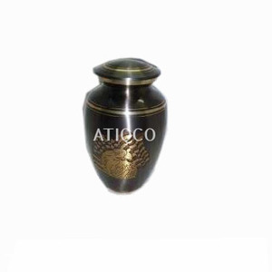 High Quality Elegant Silver Metal Cremation <b>Urn</b> for Human Ashes Memorial Storage for Funeral or Pet Latest & Modern <b>Jar</b> - Product Image 2