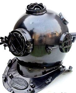 Best quality Marine Diving Divers grey Helmet Solid Antique Brass from Indian manufacturer - Product Image 1