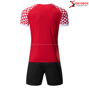 Hot-Selling Soccer Uniform Kit Sublimation Printed Jersey Set Custom Color Logo Quick-Drying <b>Stand</b> Collar Custom Size Men's - Product Image 2