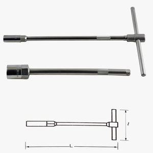 Clé à douille coulissante en t de 8mm, 13mm, 5 pièces, Taiwan, poignée en t avec différentes tailles - Product Image 3