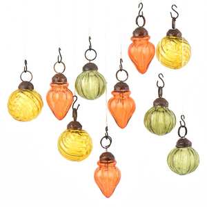 Adornos de cristal para árbol de Navidad, NCO-29 de decoración Multicolor, hecho a mano - Product Image 1
