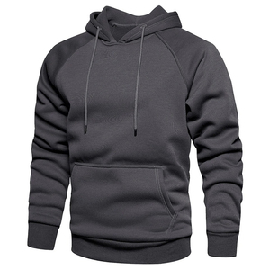 Sweat à capuche avec logo personnalisé respirant pour hommes à prix réduit Streetwear Sweats à capuche unis de couleur unie - Product Image 6