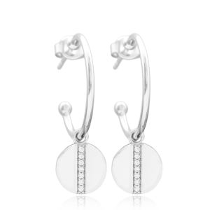 เหรียญรูปร่างเพทายหินห้อยต่างหูขายส่งตุรกีทำด้วยมือ925เงินสเตอร์ลิงเครื่องประดับสำหรับผู้หญิง - Product Image 1