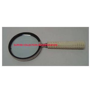 Loupe à poignée artificielle en argent inoxydable, Vintage - Product Image 5