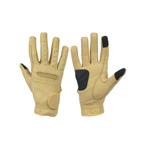 Vente en gros de gants équestres tendance en cuir véritable équipement d'équitation durabilité style confort - Product Image 1