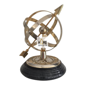 Table Organizer <b>Glass</b> Geometrical Luxury Decorative Globes <b>Vintage</b> Handmade Indian Designer Metal Globes for Wholesale Suppliers - Product Image 6