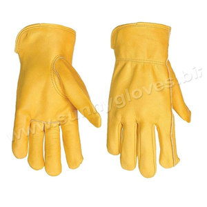 Lined <b>Driver</b> <b>Gloves</b> / Grain Cow Leather Keystone Thumb Rigger Leather <b>Driver</b> <b>Gloves</b> - Product Image 2