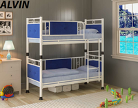 Lit superposé en métal turc sans taxes, extensible avec rangement, design classique de luxe, idéal pour les écoles du Royaume-Uni et les appartements – Mobilier de maison