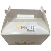 Boîtes alimentaires en carton kraft uni pour petit déjeuner déjeuner dîner buffet fête faveurs stratification mate en relief UV pour l'utilisation de nouilles