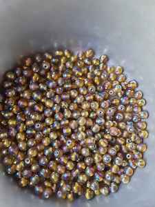 Venta al por mayor exquisitas cuentas de vidrio soplado a mano último diseño en forma redonda de cristal amarillo DIY cuentas de Murano hechas a mano - Product Image 5