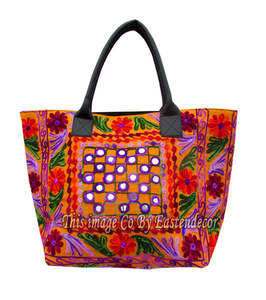 Venta al por mayor indio de algodón de moda bolso lades y las niñas y bolso de mano de hombro - Product Image 2