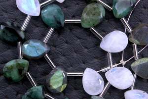ชุดคอลเลกชั่นหินบริโอเลตต์หลายเหลี่ยมเพชรพลอยสีรุ้งธรรมชาติ19ชิ้น - Product Image 3