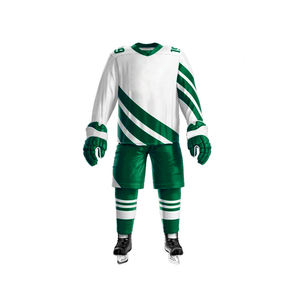Ensemble de maillots de hockey sur glace en polyester de haute qualité personnalisé Impression par sublimation et logo brodé Uniforme de hockey sur glace personnalisé - Product Image 2