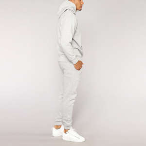 New Arrival Men's Oversize Active Gym Tracksuit With Drawstring Hoodie Men's Pullover Sweatsuit - Product Image 4