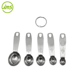 Ensemble de cuillères à mesurer en acier inoxydable pour ingrédients secs ou liquides Matériau métallique durable - Product Image 5