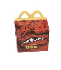 Caja de papel Kraft cuadrada rectangular personalizada, embalaje de alimentos, marrón, para sándwich, hamburguesa, venta al por mayor - Product Image 3