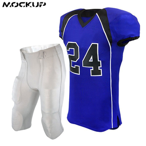 100% poliéster nuevos uniformes de fútbol americano personalizados aparejos sarga bordada sublimada - Product Image 4