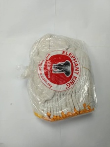 ถุงมือเซฟตี้ถัก106เส้นทำจากผ้าฝ้ายสีขาวสำหรับอุตสาหกรรมได้รับการรับรองมาตรฐาน ISO CE - Product Image 2