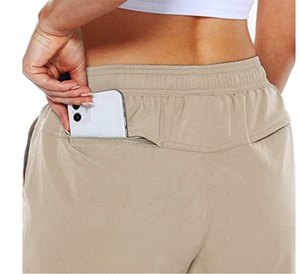 Pantalones cortos con patrón para mujer, Yoga, Fitness, venta al por mayor, 2021 - Product Image 3