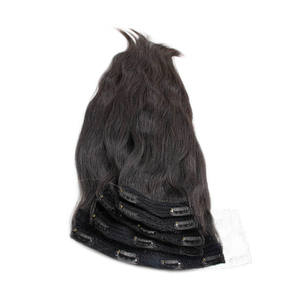 Extension de cheveux humains péruviens, lisses, bouclés, ondulés, vierges, de haute qualité, avec Clip, vente en gros - Product Image 1