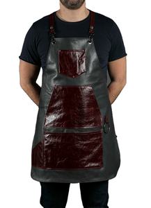 Delantal de cuero genuino extra duradero de grado profesional a prueba de agua y protección superior contra el calor y objetos afilados - Product Image 3
