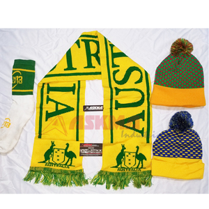 Bufanda de punto larga estilo invierno logotipo personalizado para fanáticos del fútbol - Product Image 3