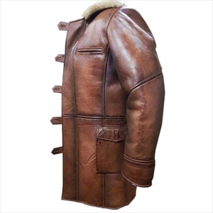 Vestes en cuir du Pakistan vente en gros, fabricant, vendeur, longues vestes en cuir décontractées pour hommes, nouvelles vestes de conception de moto - Product Image 5
