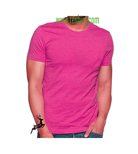 El diseño del OEM triblend camiseta en blanco 2019 sin teñir camiseta de melange de mezcla de tri 50% Algodón, 25% poliéster, 25% rayón camiseta - Product Image 3
