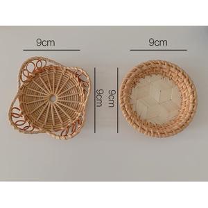 Conjunto de 4 manteles individuales tejidos, Mantel Individual redondo para bebidas, bandeja de joyería, decoración de mesa, colección nueva - Product Image 6