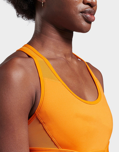 Soutien-gorge de sport pour femme, couleur jaune Alpha skin, logo personnalisé de haute qualité OEM, nouvelle collection Don't Rest. - Product Image 3