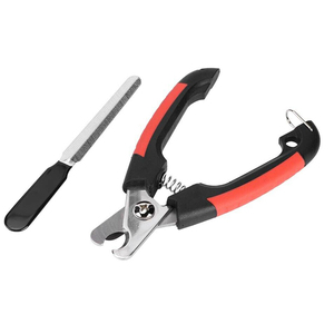 Cortador de uñas de acero inoxidable para mascotas, tijera curvada de gran tamaño, cortador de garras para limpieza de perros - Product Image 1