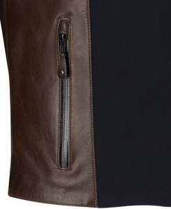 Chaqueta de motocicleta de cuero marrón de calidad superior Seguridad y protección adicional-Tallas grandes disponibles para carreras y Deportes de automóviles - Product Image 5