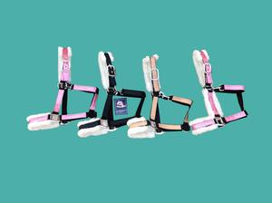 Haltères en nylon pour chevaux, doublés de fourrure, en matière scintillante, avec boucles en étain, couleurs personnalisables, logo et marque sur mesure - Product Image 3