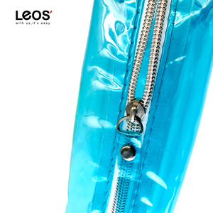 Estuches de lápices con cierre de cremallera transparente de PVC de alta capacidad Almacenamiento de gran tamaño para útiles escolares - Product Image 5