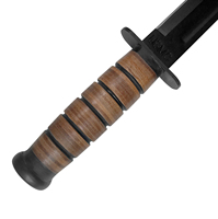 Cuchillo de Hoja Fija Ka-bar 1217 con Hoja de Acero Inoxidable 440 y Mango Envuelto en Cuero Genuino