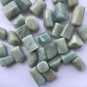 หินอความารีนธรรมชาติ20มม. 30มม. นักเก็ตหินอัญมณีแบบไม่เจาะ - Product Image 2