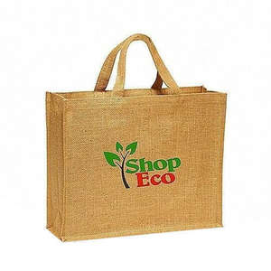 Women Shopping White for Flower Print Cute Jute Handle Eco-Friendly <b>Tote</b> <b>Bag</b> with Custom Logo <b>Medium</b> Size India Manufacturer - Product Image 6
