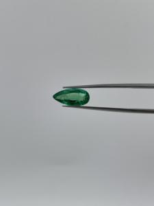 Corte de pera zambiana natural 1,61 quilates Esmeralda de grado premium de alta calidad para la fabricación de joyas - Product Image 4