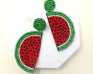 Fashion Jewelry Seed Bead <b>Earrings</b> Multi Color Embroidered <b>Handmade</b> <b>Earrings</b> From India for Women and Girls - Product Image 3