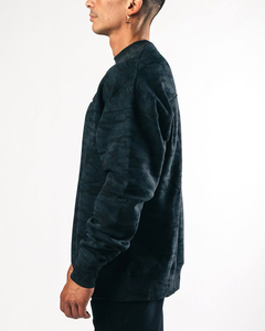 Personalizado de los hombres de moda de gran tamaño sudaderas de lana 55% algodón 45% poliéster invierno Camo impreso camisas - Product Image 4