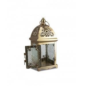 Lanterne faite à la main en métal et en verre Lanterne de forme personnalisée de conception fantaisie pour la maison et l'hôtel Lanterne d'intérieur - Product Image 4
