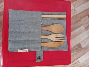 Couverts en bambou biologique, cuillères en bambou, ustensiles de service sûrs à utiliser - Product Image 3